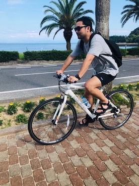 「WHITE LINE（ホワイトライン）のアイテム」を使った、kazuさん（メンズ・170cm）の夏コーディネート