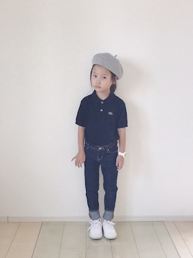 「LACOSTE（ラコステ）のアイテム」を使った、バニージョイ☆さん（キッズ・110cm）の夏コーディネート
