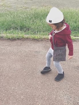 「D.fesense（ディーフェセンス）のアイテム（バッグ）」を使った、バニージョイ☆さん（キッズ・110cm）の秋コーディネート