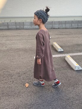 「こども ビームス（コドモビームス）のアイテム（スリッポン）」を使った、バニージョイ☆さん（キッズ・130cm）の秋コーディネート