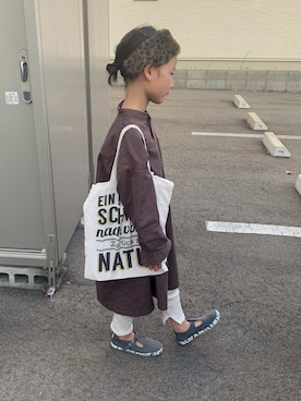 「こども ビームス（コドモビームス）のアイテム（スリッポン）」を使った、バニージョイ☆さん（キッズ・130cm）の秋コーディネート