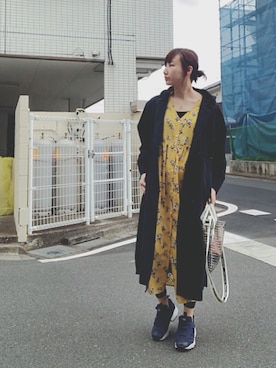 「Rodeo Crowns（ロデオクラウンズ）のアイテム（シャツワンピース）」を使った、Etan*さん（レディース・164cm）の春コーディネート