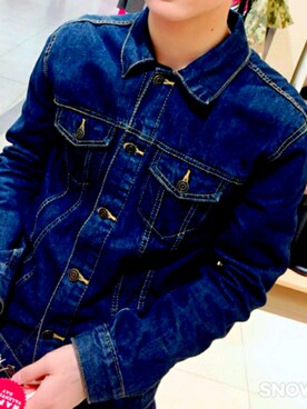 「WEGO（ウィゴー）のアイテム（デニムジャケット、ブルー系）」を使った、ゆゆゆさん（メンズ・173cm）の春コーディネート