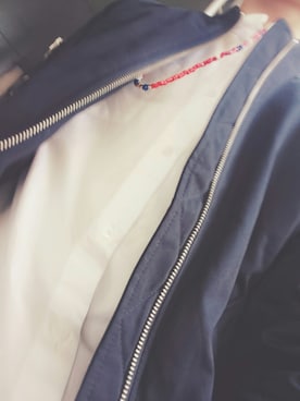 「HARE（ハレ）のアイテム（シャツ/ブラウス、ホワイト系）」を使った、ゆゆゆさん（メンズ・173cm）の春コーディネート