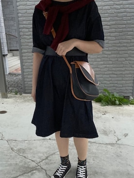 「MHL.」｜「アイテム（ワンピース/ドレス）」を使った、amkさん（レディース・158cm）の夏コーディネート