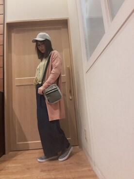 「SHOO・LA・RUE（シューラルー）の◆フライニットスリッポン（スニーカー）」を使った、Maaaaachanさん（レディース・164cm）の春コーディネート