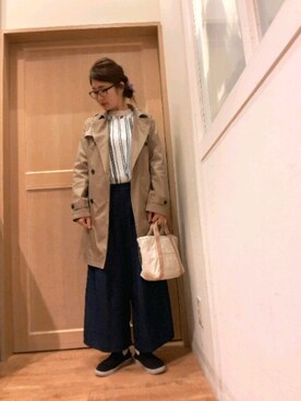 「SHOO・LA・RUE（シューラルー）の◆フライニットスリッポン（スニーカー）」を使った、Maaaaachanさん（レディース・164cm）の春コーディネート