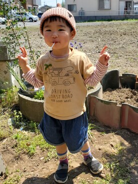 愛さん(キッズ・100cm)の春コーディネート
