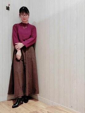 愛さん（レディース・164cm）の秋コーディネート