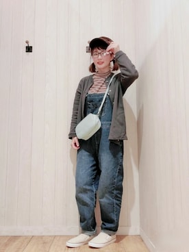 「アイテム（キャスケット、ブラウン系）」を使った、Maaaaachanさん（レディース・164cm）の秋コーディネート