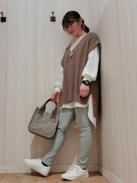 愛さん（レディース・164cm）の冬コーディネート