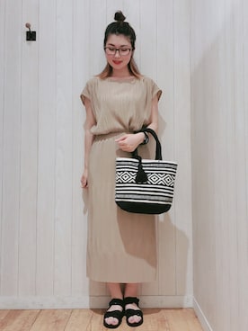 愛さん（レディース・164cm）の春コーディネート