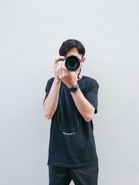「PRADA（プラダ）のアイテム（スラックス）」を使った、Shoさん（メンズ・180cm）の夏コーディネート
