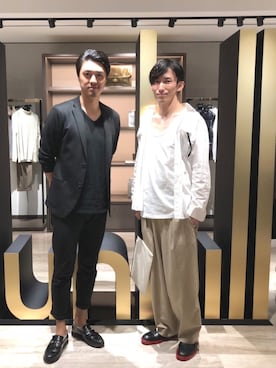 「Chaos（カオス）のアイテム」を使った、Shoさん（メンズ・180cm）の秋コーディネート