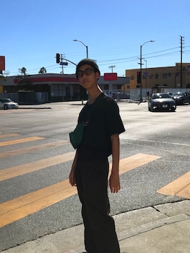 「DIME（ダイム）のアイテム（帽子）」を使った、リューーーートさん（メンズ・173cm）の秋コーディネート