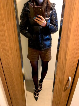 「VALENTINO（ヴァレンティノ）のアイテム（パンプス）」を使った、Yu-MeIさん（レディース・164cm）の冬コーディネート