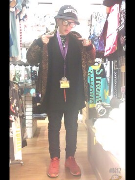 「sevens（セブンズ）のアイテム（帽子）」を使った、AYTさん（メンズ・162cm）の冬コーディネート