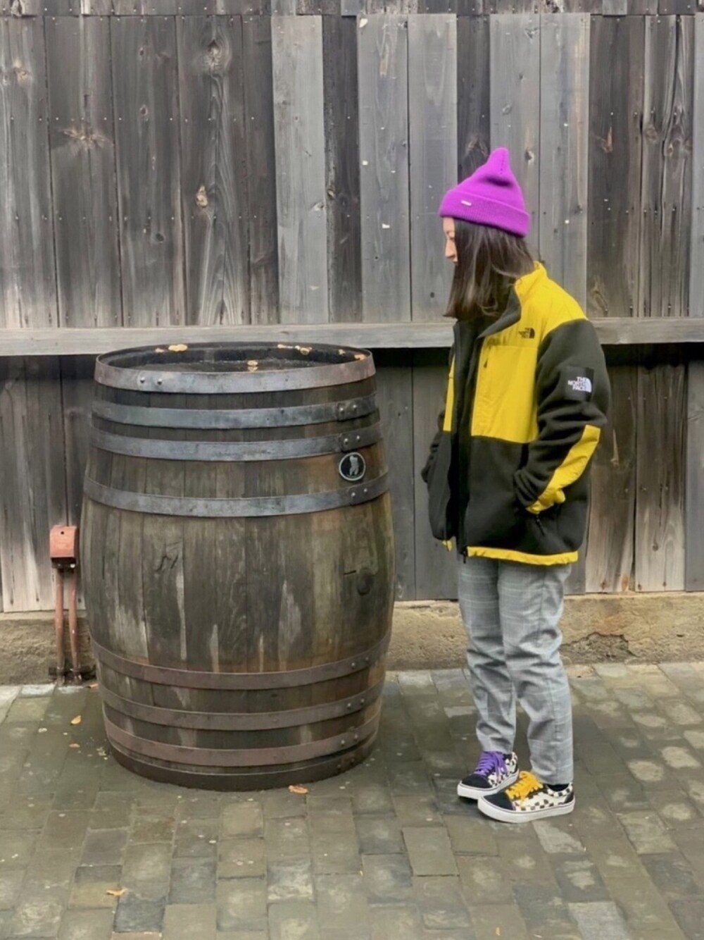 「wearhalloween2020、低身長、低身長コーデ、低身長女子、秋コーデ、休日スタイル、メンズライク、メンズライク女子、ストリート系、おしゃれさんと繋がりたい」｜「GUのアイテム（パンツ、グレー系）」を使った、heiさん（レディース・151cm）の秋コーディネートの1枚目の写真