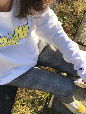 「ONLY NY（オンリーニューヨーク）のアイテム（トップス）」を使った、heiさん（レディース・151cm）の秋コーディネート