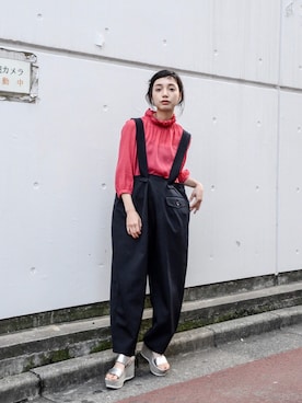 「crolla（クローラ）のアイテム」を使った、仲西さほみさん（レディース・156cm）の秋コーディネート