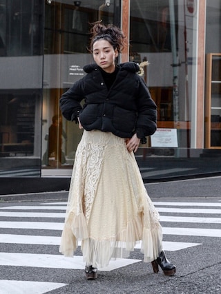 Trico COMME des GARÇONS フリンジジャケット tricot COMME des GARCONSのダウンジャケット/コートを使った人気