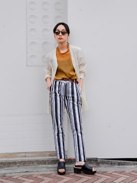 「theSakaki」｜仲西さほみさん（レディース・156cm）の春コーディネート