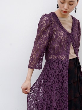 「tricot COMME des GARCONS（トリココムデギャルソン）のアイテム」を使った、仲西さほみさん（レディース・156cm）の夏コーディネート