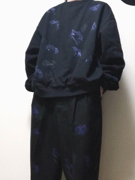 「LAD MUSICIAN（ラッドミュージシャン）のアイテム（スウェット）」を使った、tomoさん（メンズ・165cm）の冬コーディネート