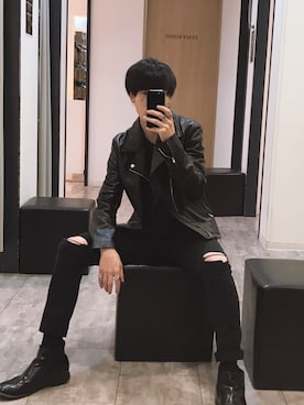 「Heather（ヘザー）のアイテム」を使った、tomoさん（メンズ・165cm）の秋コーディネート