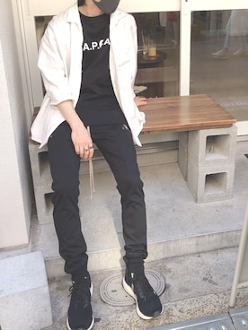 「RICK OWENS」｜「アイテム（レッグウェア）」を使った、tomoさん（メンズ・165cm）の夏コーディネート