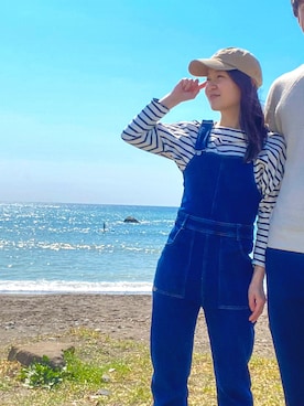 「Chico（チコ）のアイテム（オールインワン・サロペット）」を使った、ayayaさん（レディース・149cm）の春コーディネート