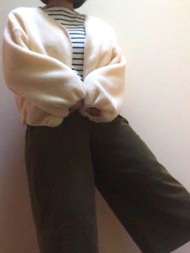 「ボートネック」｜「アイテム（ブルゾン）」を使った、とっと｡さん（レディース・161cm）の春コーディネート