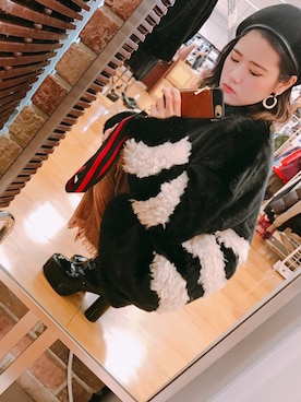 「アイテム（ピアス（両耳用））」を使った、ne2さん（レディース・157cm・20代）の冬コーディネート