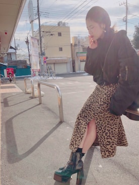 「アイテム（ピアス（両耳用））」を使った、ne2さん（レディース・157cm・20代）の冬コーディネート