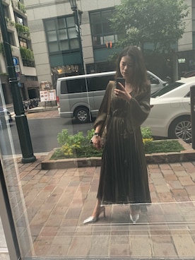 「AMERI」｜「アイテム（トートバッグ）」を使った、ne2さん（レディース・157cm）の夏コーディネート