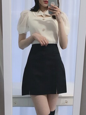 momo☁️さん（レディース・168cm）の春コーディネート