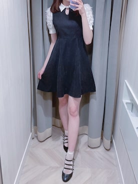 「フェザー」｜「アイテム（ワンピース/ドレス）」を使った、momo☁️さん（レディース・168cm）の夏コーディネート
