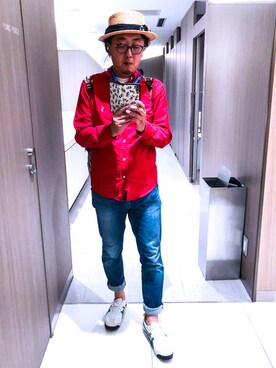 夏の赤 のメンズ人気ファッションコーディネート Wear