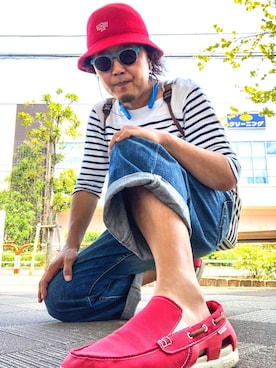「リーバイス502」｜m.suzuki さん（メンズ・172cm）の夏コーディネート