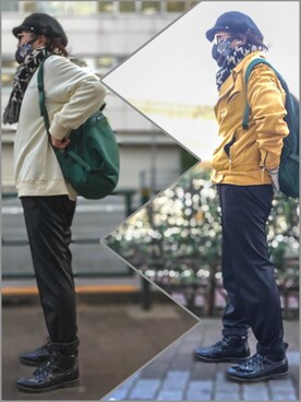 Onitsuka Tigerのバックパック/リュックを使った人気ファッション