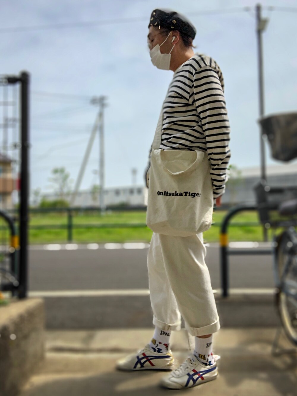 Onitsuka Tiger（オニツカタイガー）の「CANVAS SHOULDER BAG