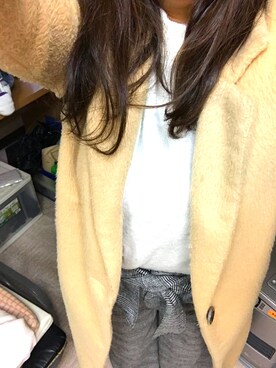 「OZOC（オゾック）のアイテム（トレンチコート）」を使った、山本 みづきさん（レディース・155cm）の秋コーディネート