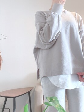「FRAMeWORK（フレームワーク）のアイテム（スウェット）」を使った、しぃさん（レディース・167cm）の春コーディネート