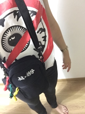 「TORY BURCH（トリーバーチ）のアイテム（パンツ）」を使った、カシワギさん（レディース・151cm）の夏コーディネート