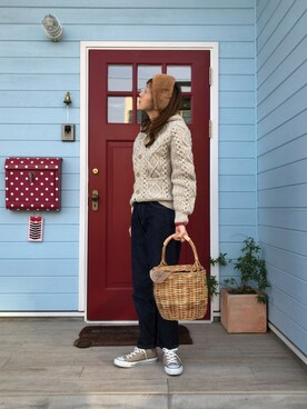 「ATHENA DESIGNS（アテナデザイン）のアイテム」を使った、vivinekko3さん（レディース・158cm）の秋コーディネート