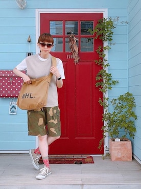 「PINCEAU（パンソー）のアイテム」を使った、vivinekko3さん（レディース・158cm）の夏コーディネート
