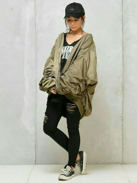 「DaTuRA（ダチュラ）のアイテム」を使った、Maiさん（レディース・161cm）の秋コーディネート