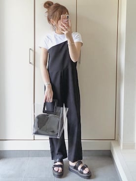 「平成最後のWEARISTAセンバツ」｜「アイテム（オールインワン・サロペット）」を使った、ycmさん（レディース・160cm）の春コーディネート