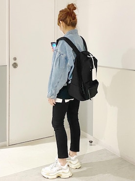 「ACYM（アシーム）のアイテム（ジャケット/アウター）」を使った、ycmさん（レディース・160cm）の春コーディネート