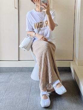 「DONOBAN（ドノバン）のアイテム（ピアス（両耳用））」を使った、ycmさん（レディース・160cm）の春コーディネート